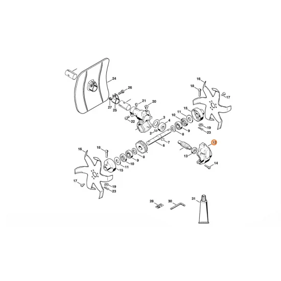 STIHL   Pokrywa obudowy 4600 641 0900